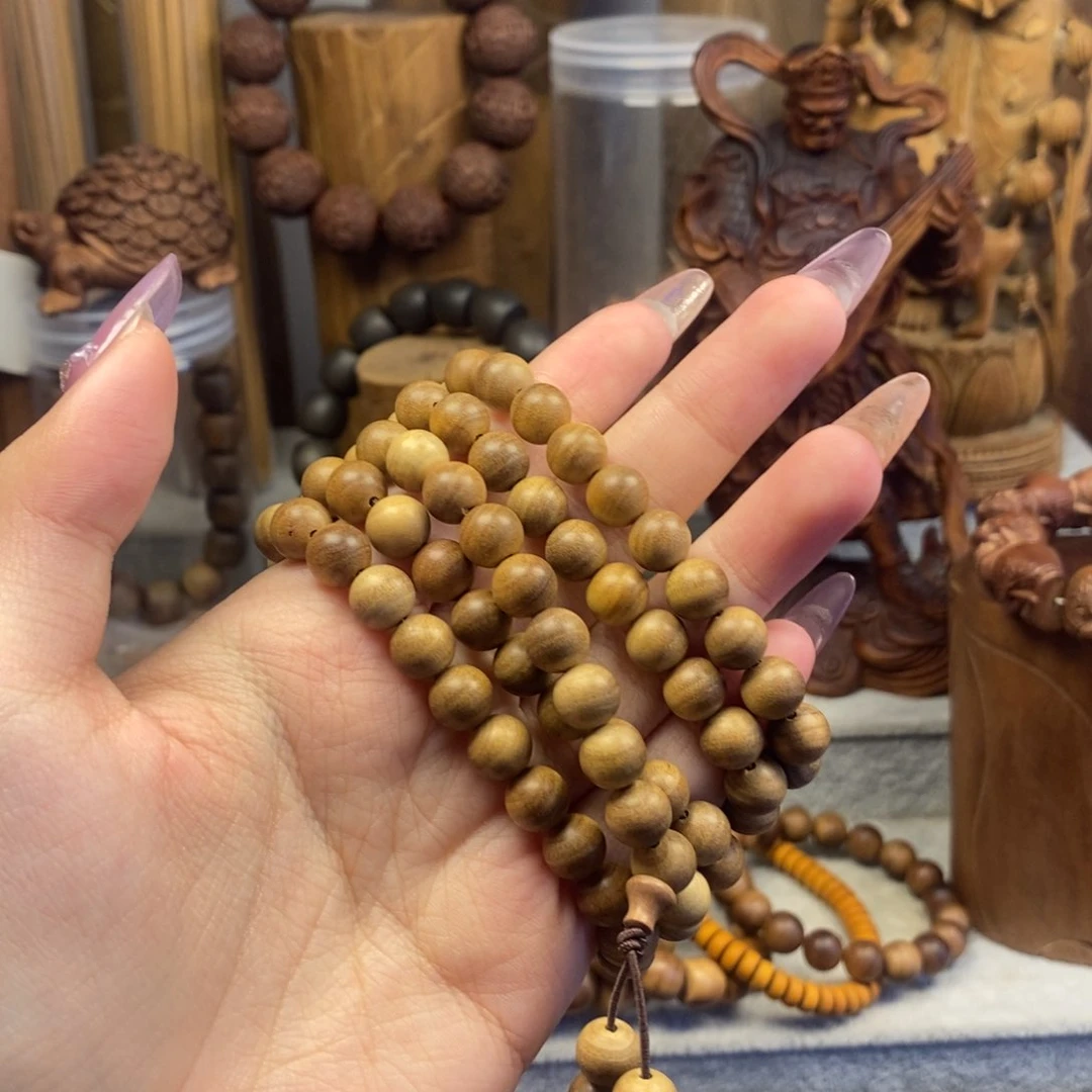 檀香木手串/手链0.8奶香微瑕福利