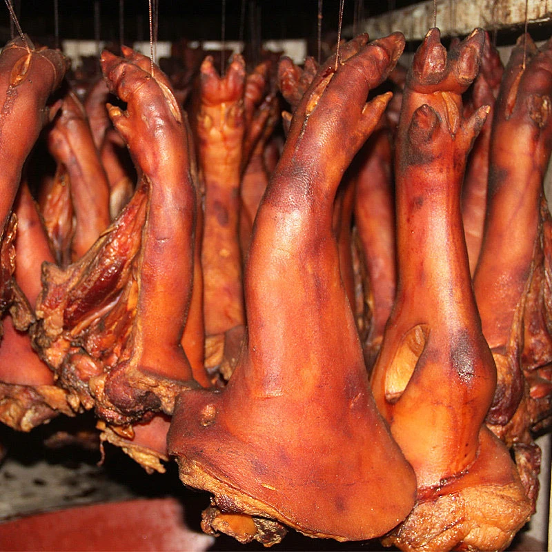 【贵州腊猪脚】正宗农家腊味猪脚青冈木柴火烟熏猪脚4.5-5斤左右1支