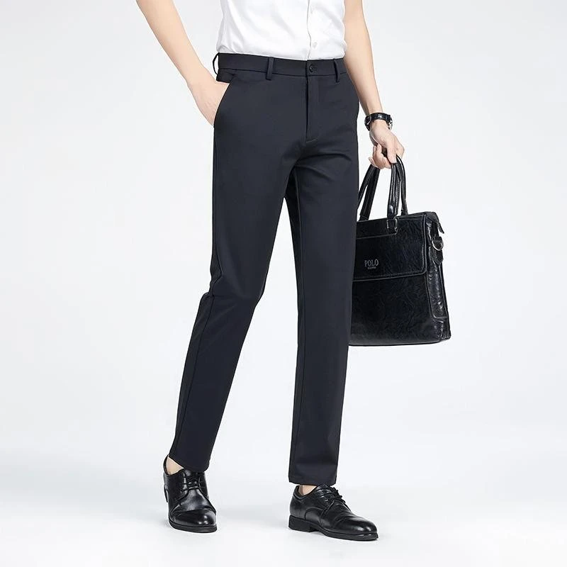 M101-300秋季韩版西装休闲裤西裤牛仔裤男直筒宽松垂感百搭长裤子