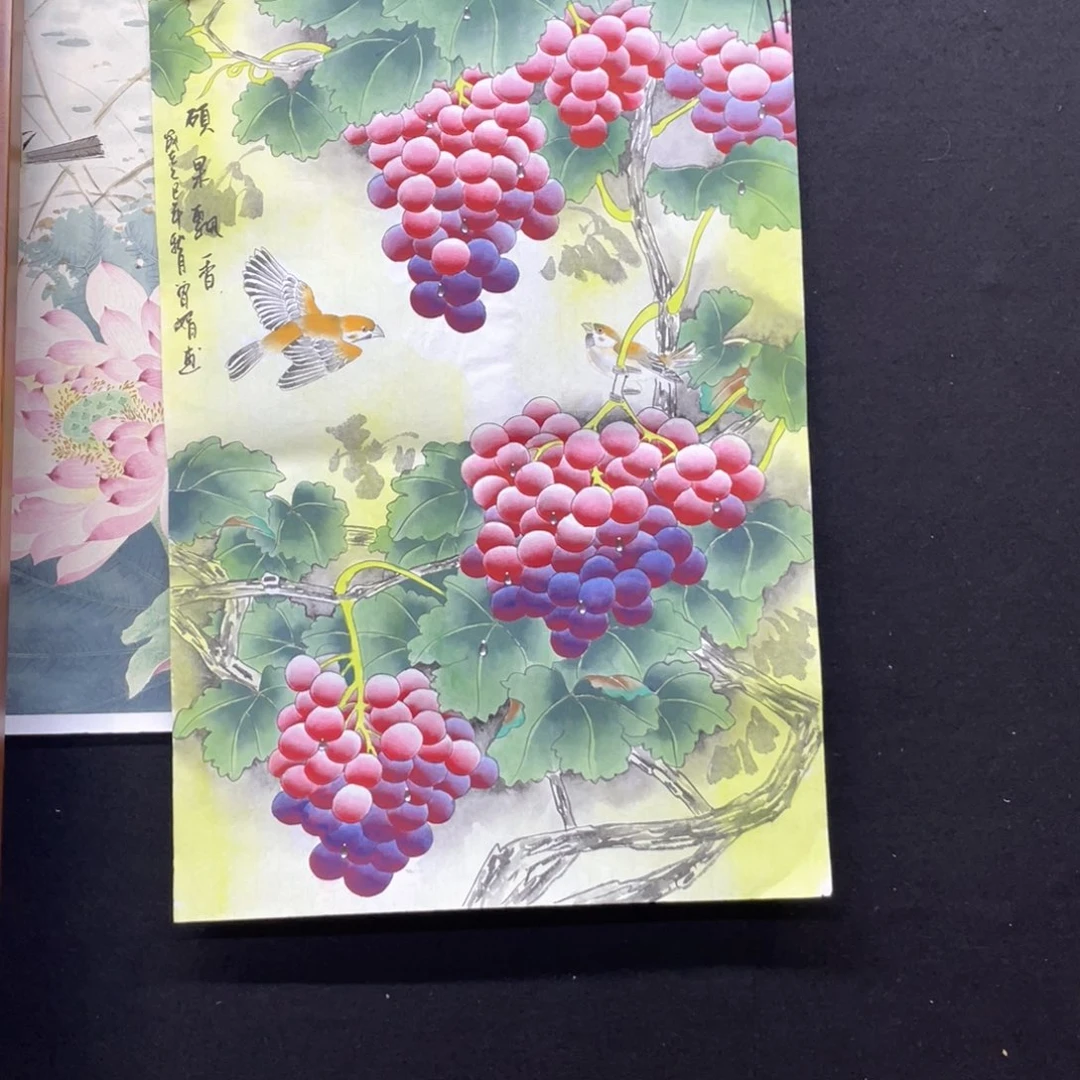 国画手绘国画，精品工笔葡萄