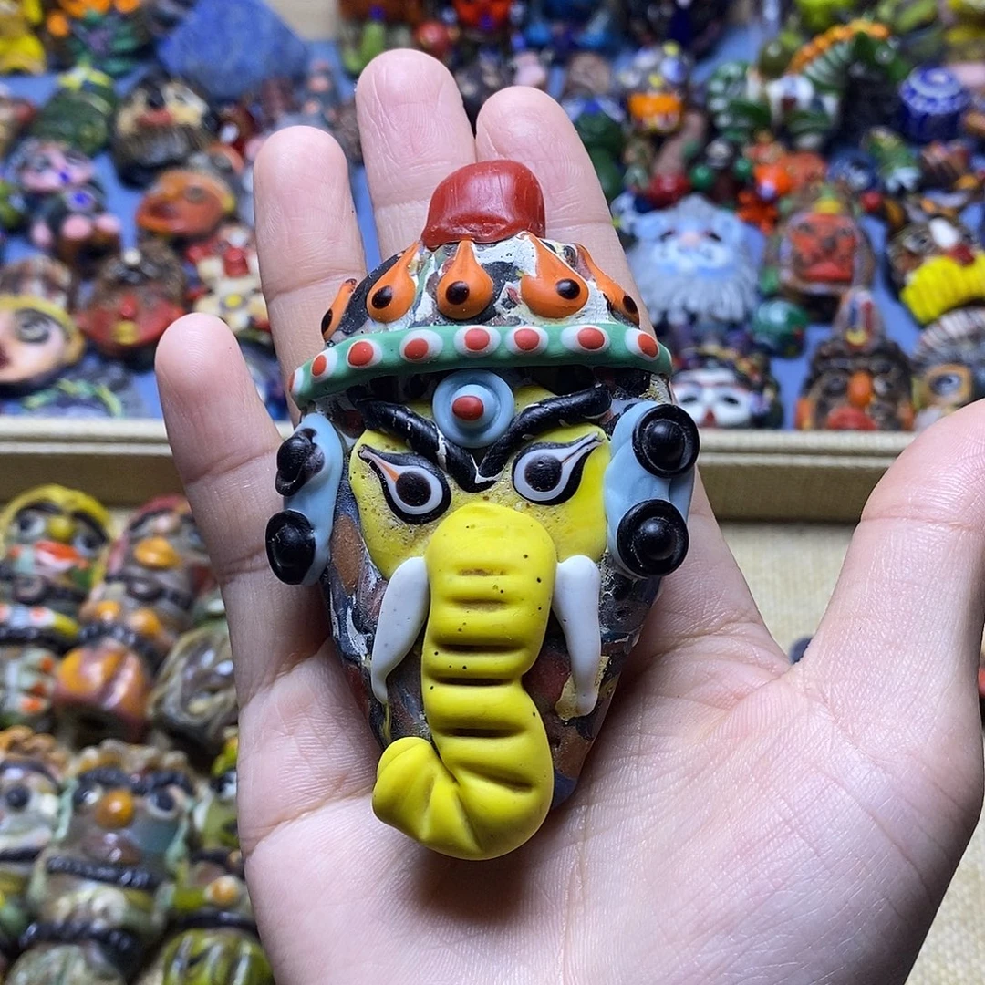 琉璃颈饰霸气的象神040