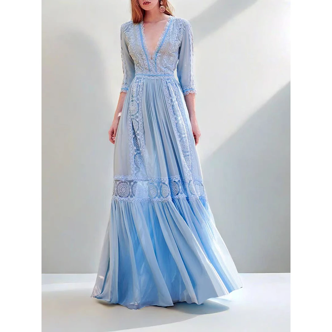 701到800（颜小颜穿搭女装）连衣裙外贸单高端中长款21