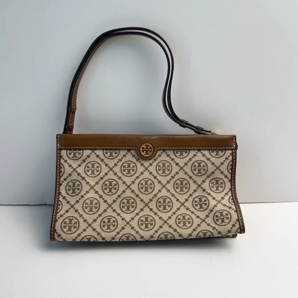 95新 TORY BURCH/汤丽柏琦 汤丽柏琦帆布小号单肩包