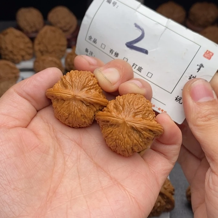 榆***木文玩核桃吊坠34磨盘2