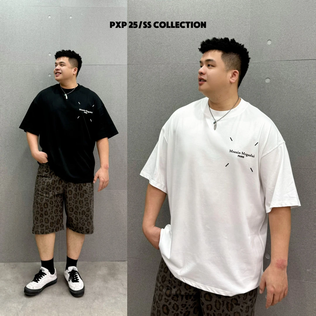 【四角线小马】夏季男360斤印花短袖胖子男大码微胖男士短宽松R5571