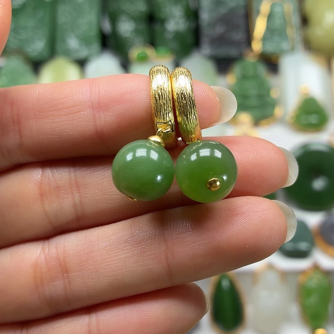 和田玉银S925镶嵌颈饰12漏