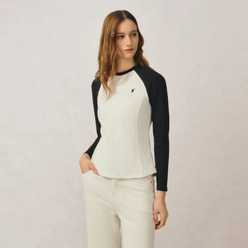 POLOWALK2025春季新品女式长袖T恤