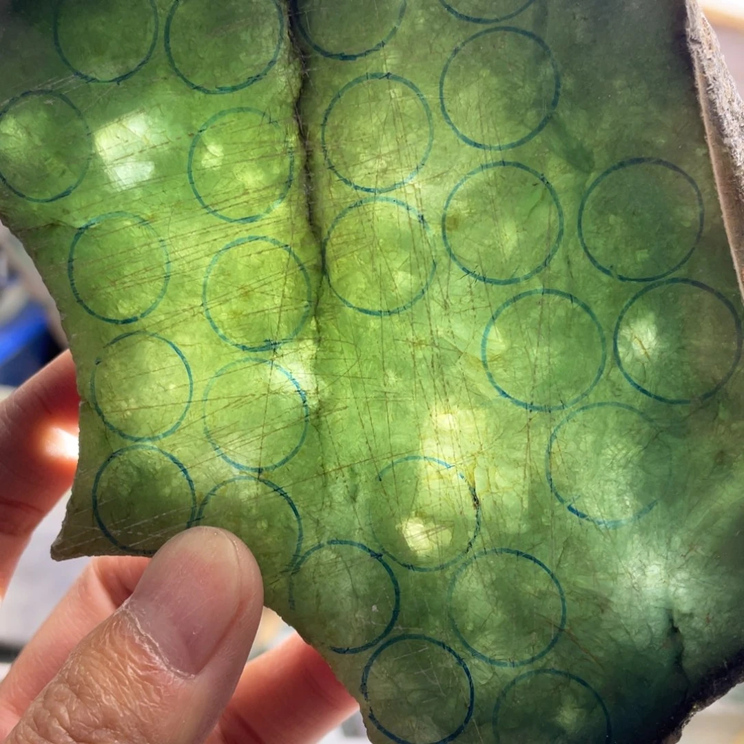 翡翠未镶嵌挂件K缅甸天然翡翠片料