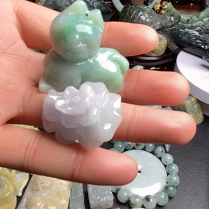 财***归颈饰未镶嵌翡翠天然翡翠