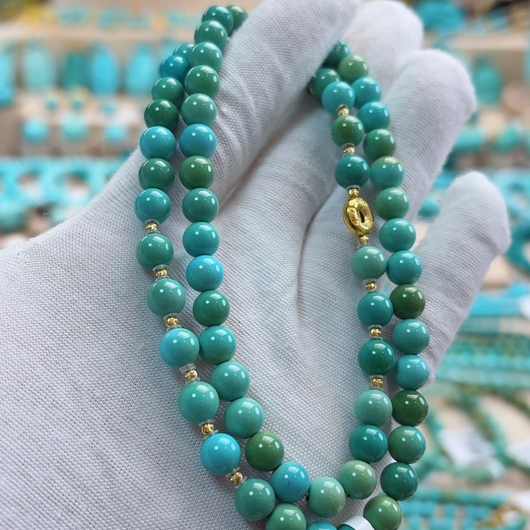 绿松石18K金镶嵌珠宝奇石6.6