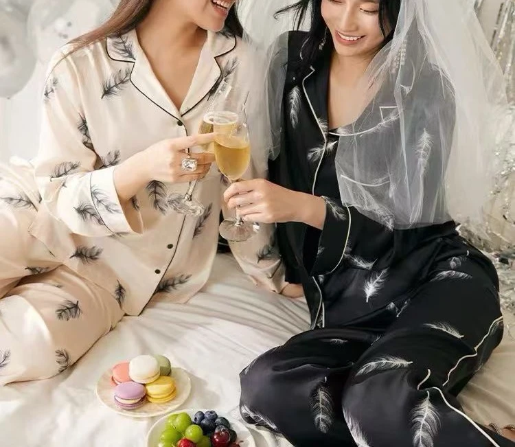 [奕奕推荐] 秘密  宅度假系列 缎面水光绸睡衣套装