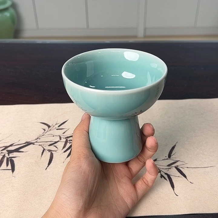 龙泉云间青瓷小米茶器