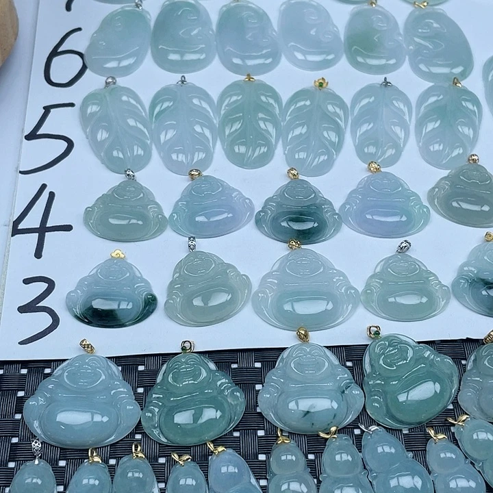 翡翠未镶嵌颈饰纯天然缅甸a货翡翠