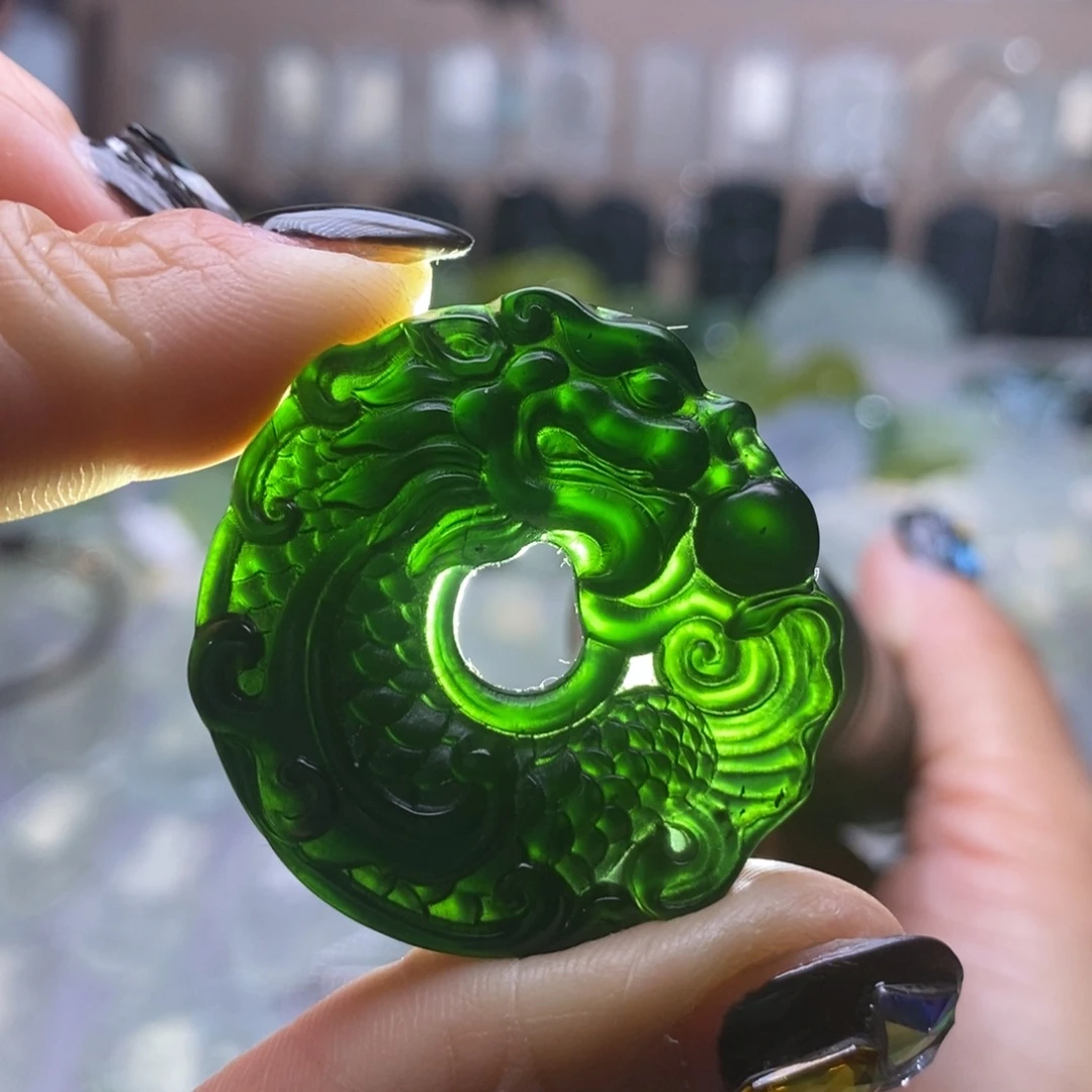 蛇纹石玉未镶嵌戒指