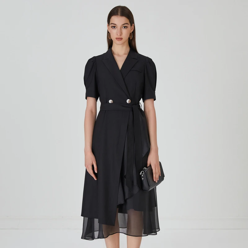 【尚雅】莱芙艾迪儿短袖连衣裙3E2L93146