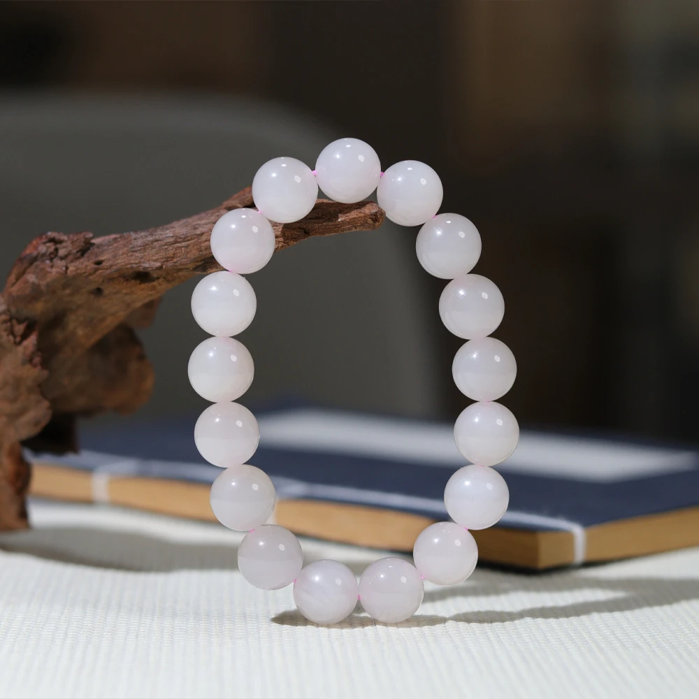 和田玉藕粉手串·约12mm·SHT200B