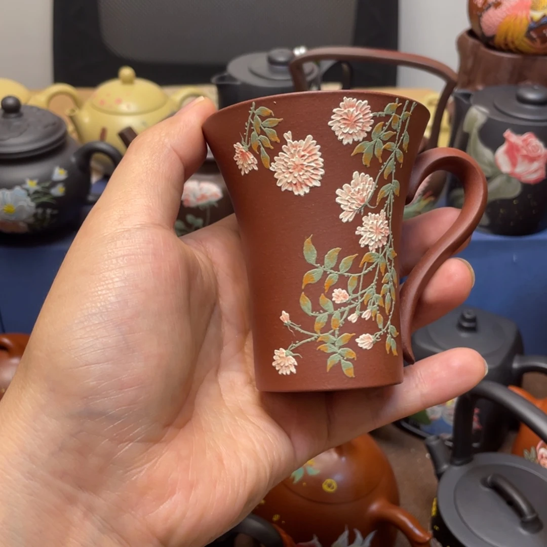 茶杯紫泥紫砂主人杯120cc