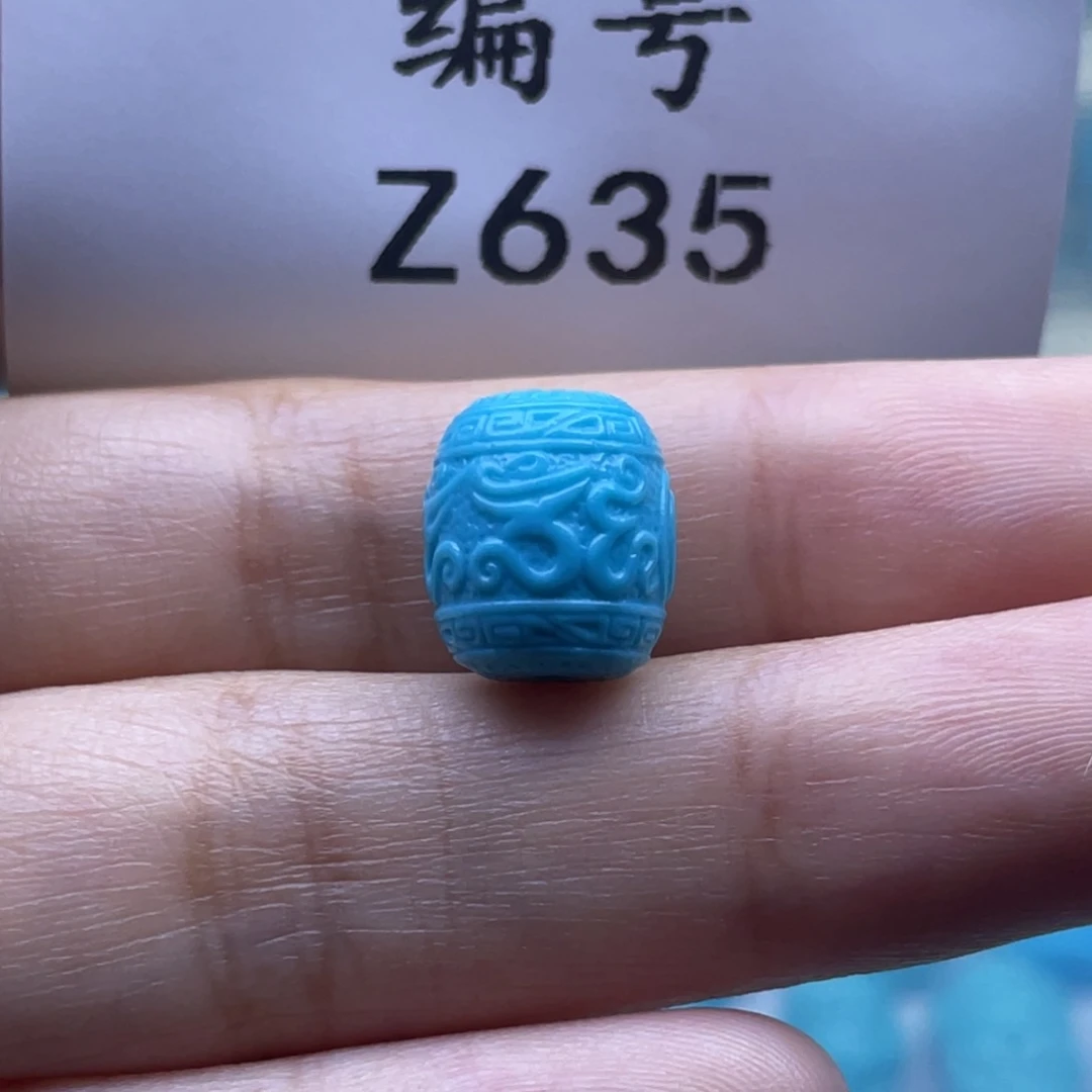 未镶嵌绿松石珠宝奇石10*11mm