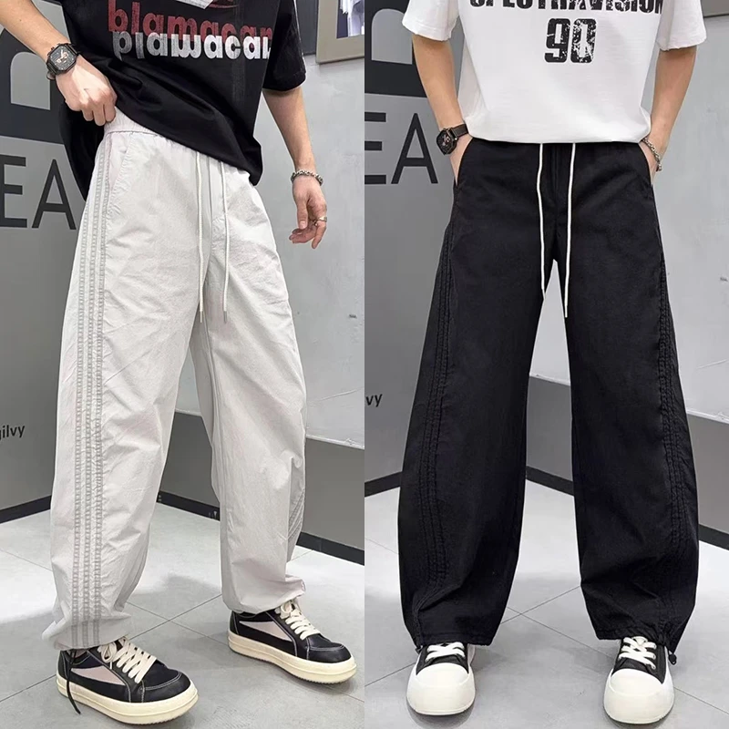 2015夏季薄款长裤宽松速干直筒痞帅潮流休闲裤速干裤透气运动裤子