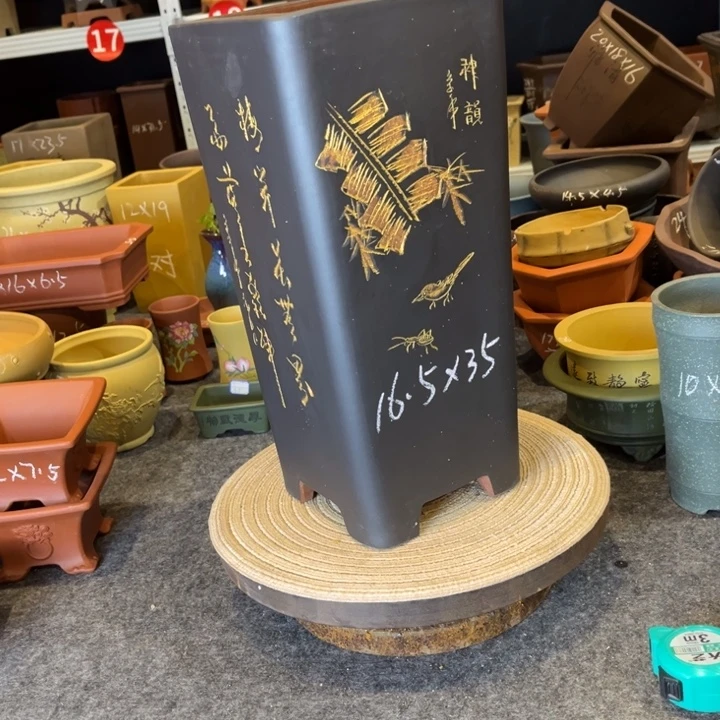 紫砂花盆紫砂花盆微瑕