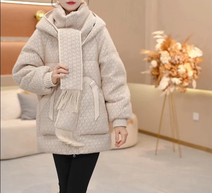 2025冬季新款时尚爆款洋气羽绒服外套百搭新款气质女奢华