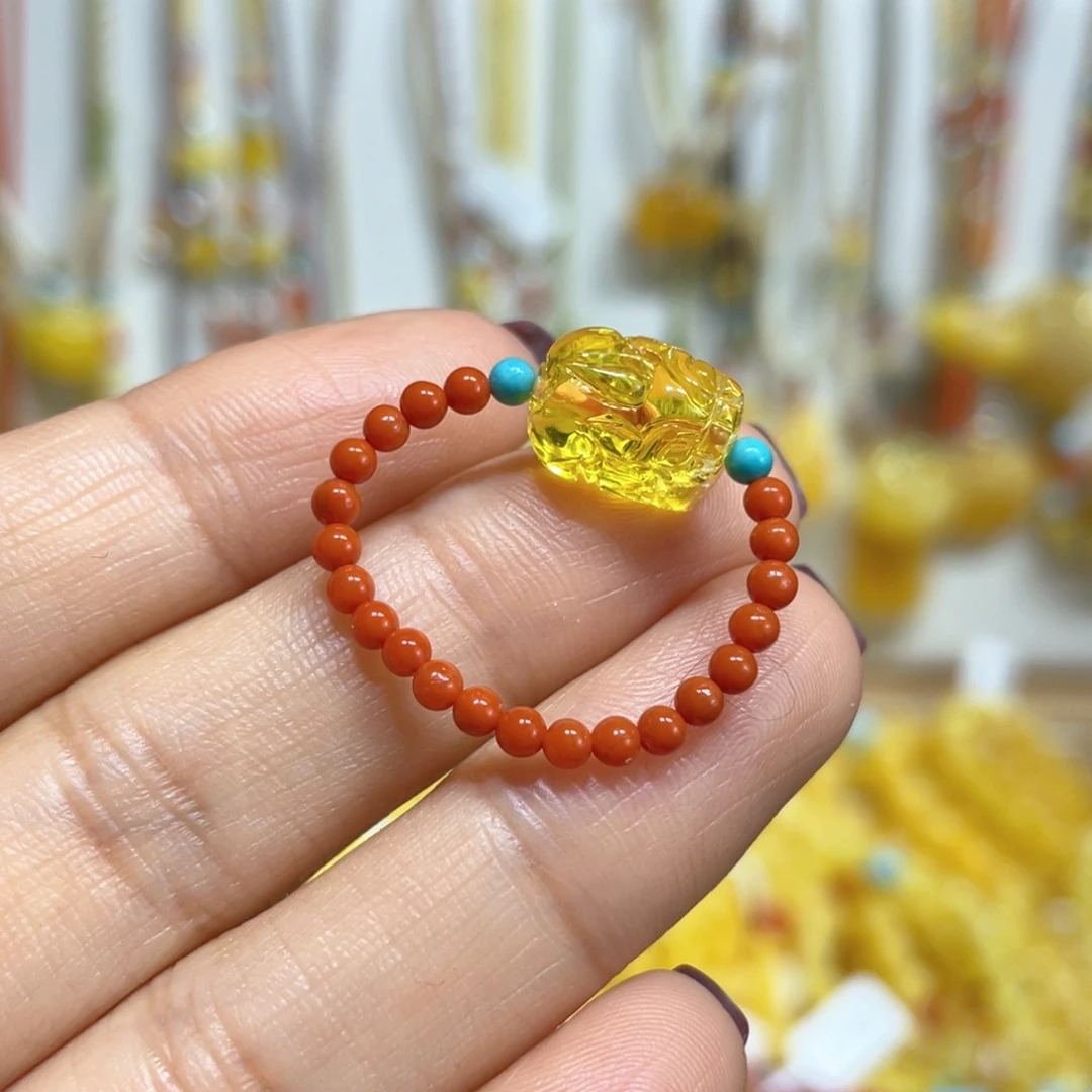 南红玛瑙戒指未镶嵌戒指