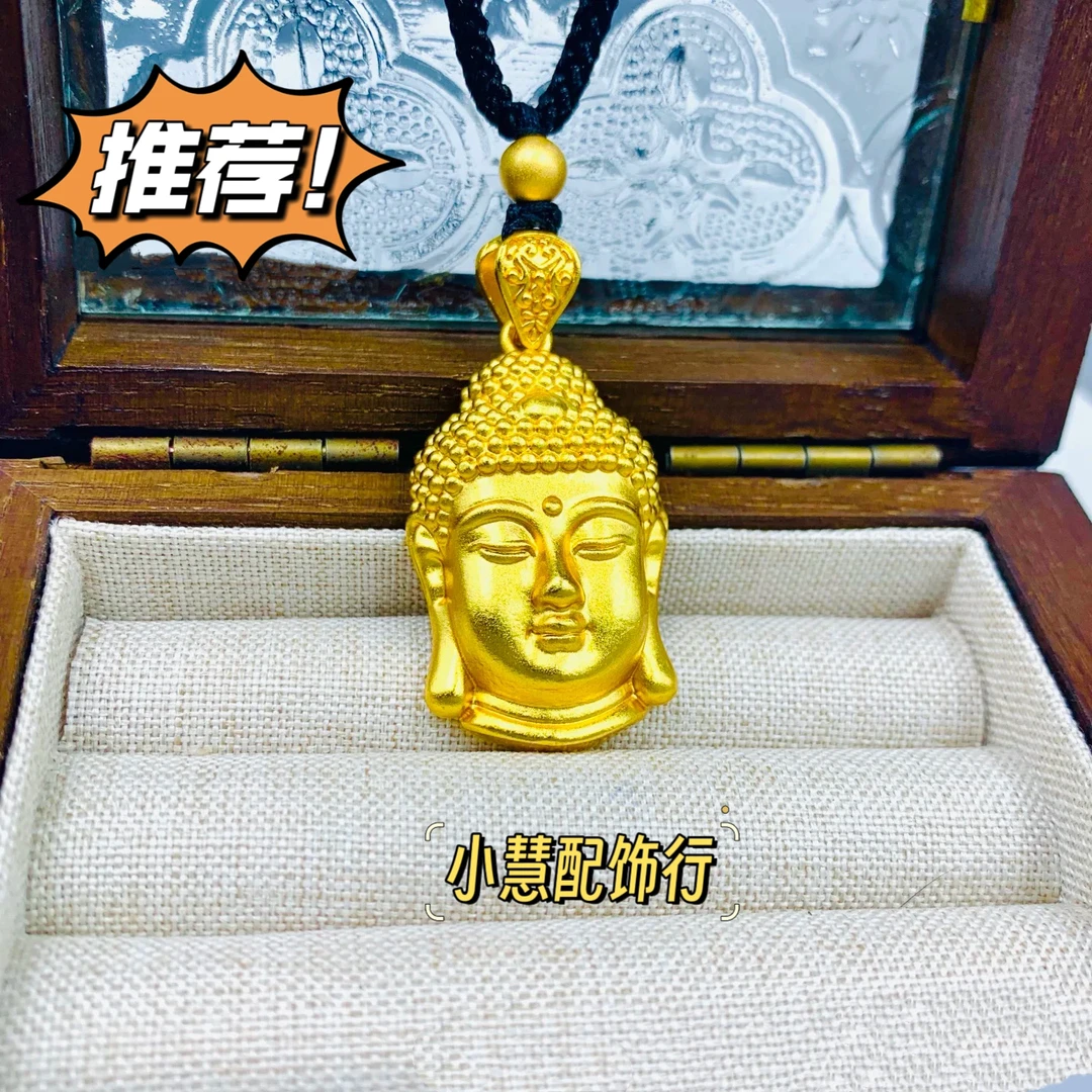 铜合金吊坠 【小慧家】新中式佛头吊坠复古百搭时尚