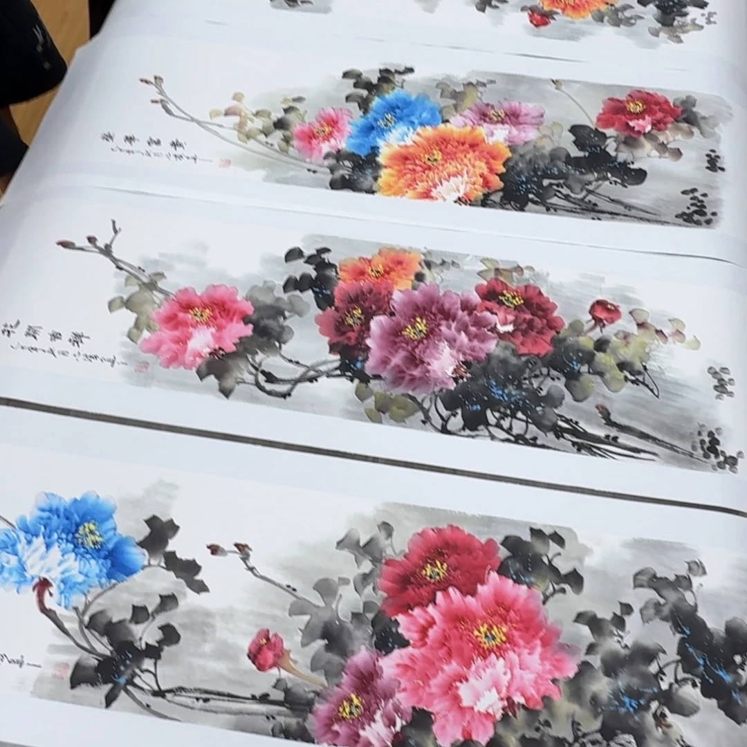 国画国画作品山水花鸟