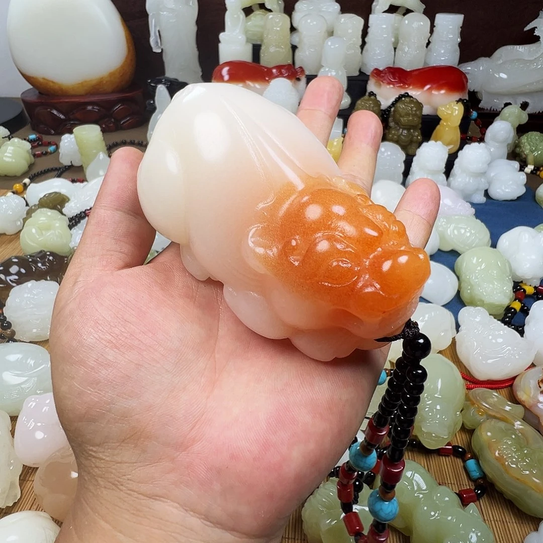 石材种****?手工雕刻貔貅摆件