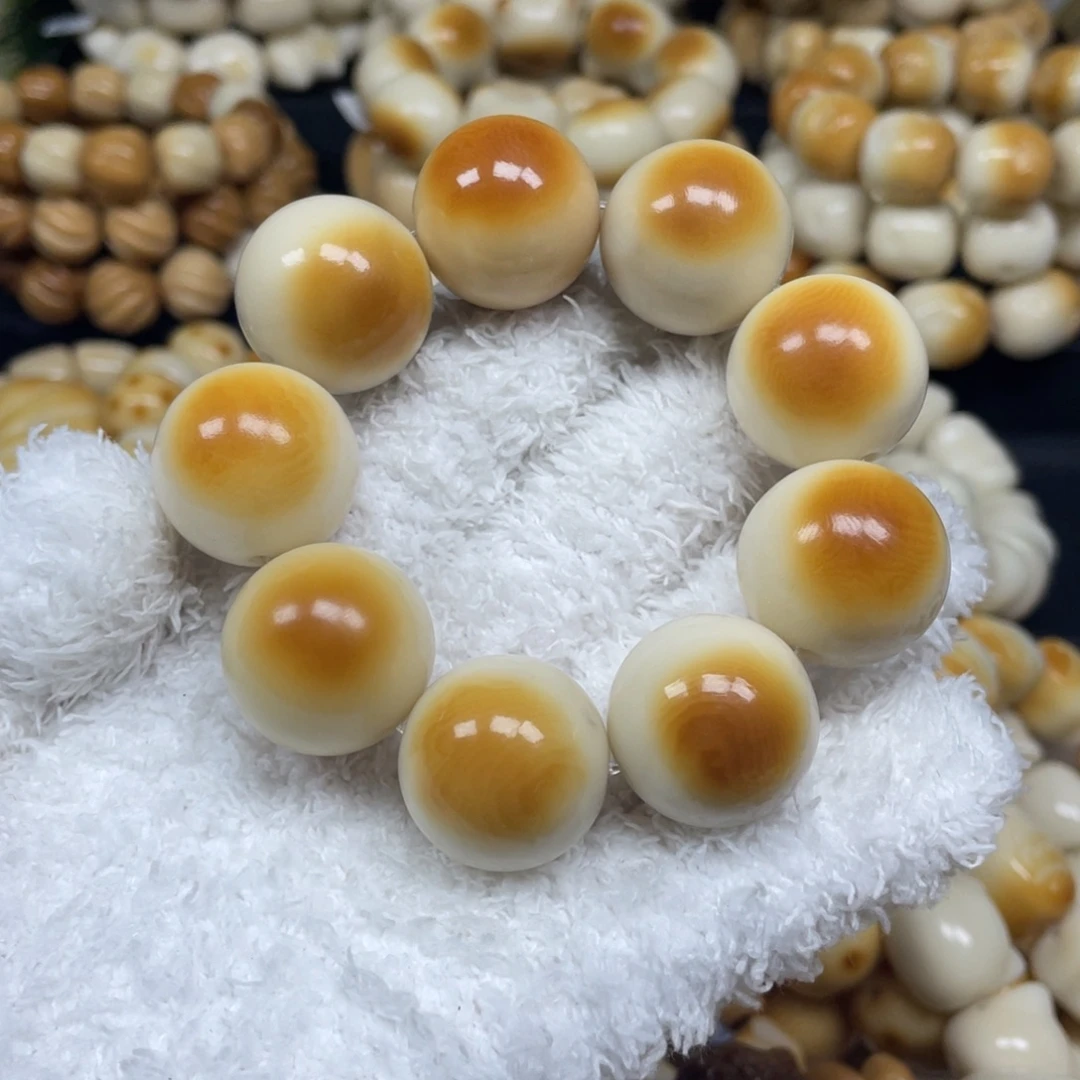 菩提根/象牙果手串12.25.53瑕蜜糖