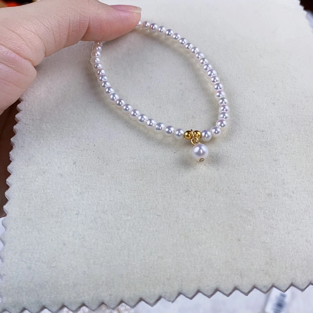 淡水珍珠手绳银S925镶嵌