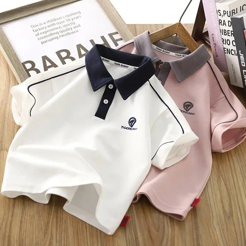 男童短袖POLO衫夏季新款儿童半袖翻领T恤帅气男孩时髦汗衫潮8816