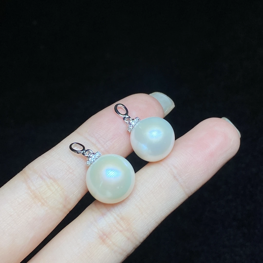 【小北好物】S925银淡水珍珠吊坠约12mm+【多样性发一件】QH74X418