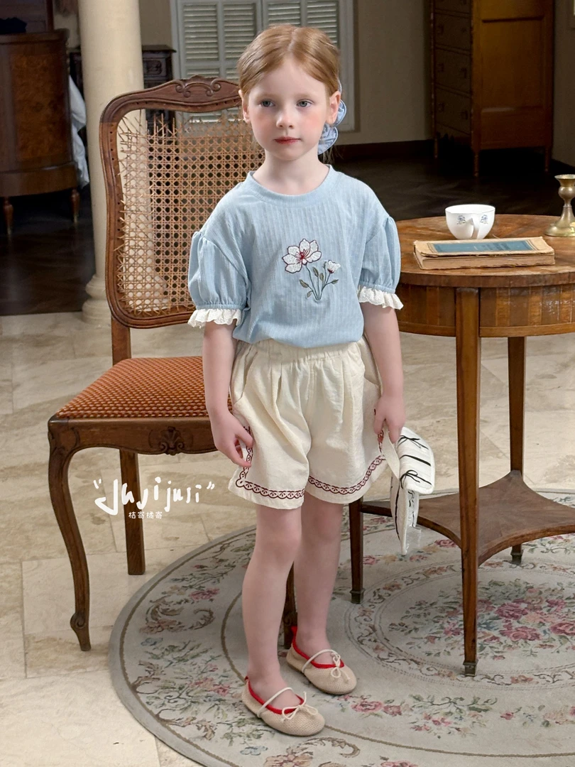 桔寄橘寄juji•25夏款上新【洛拉的绣梦衣】卡通时尚韩版色百搭X8657