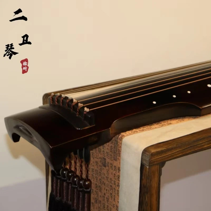 徐氏伏羲古琴半生漆鹿角霜七弦琴演奏收藏直播老杉木梓木古琴古琴
