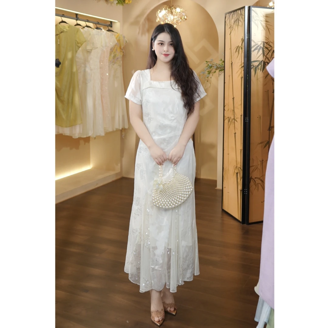 冰冰定制-096（紫藤幽梦）连衣裙DMH079-X