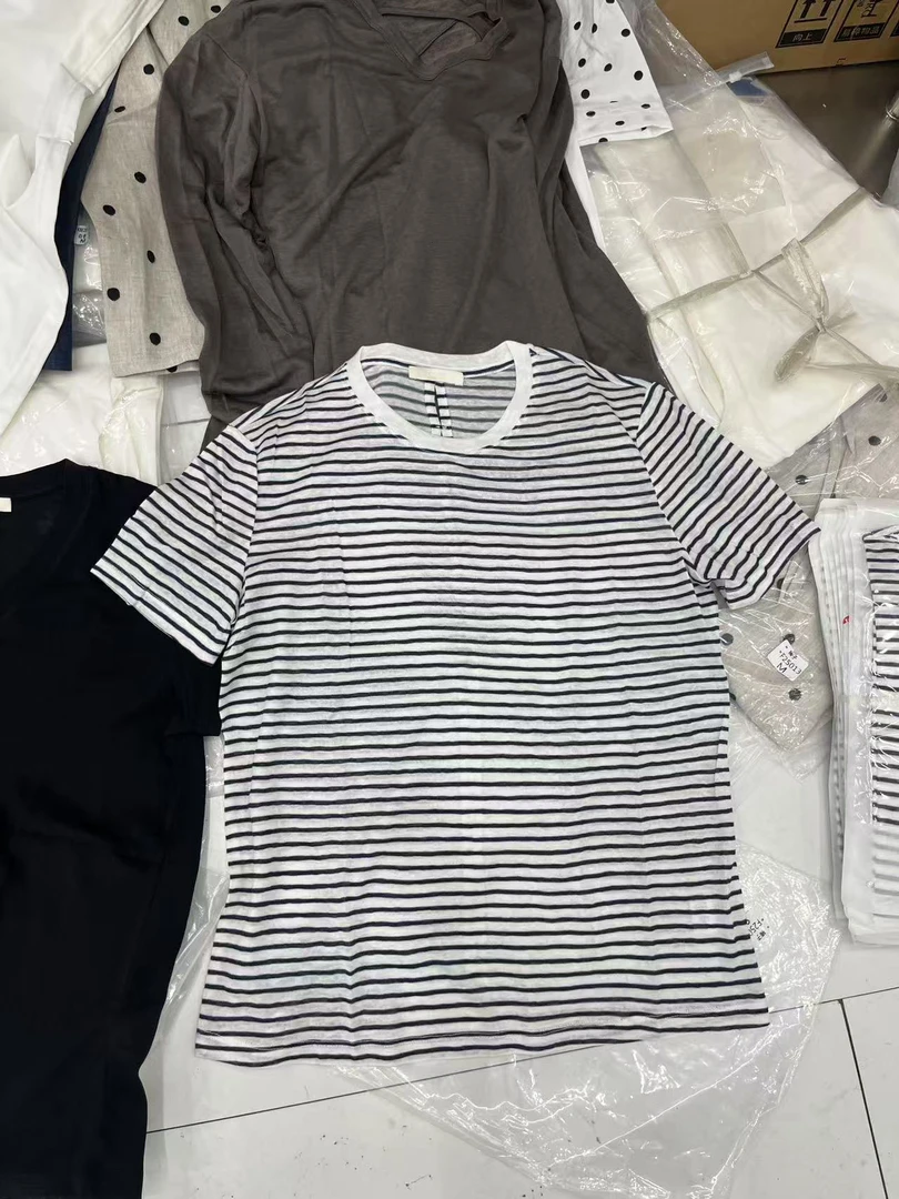 金子家夏款上新 后背设计条纹t 衣长60左右 不支持7天无理由退换