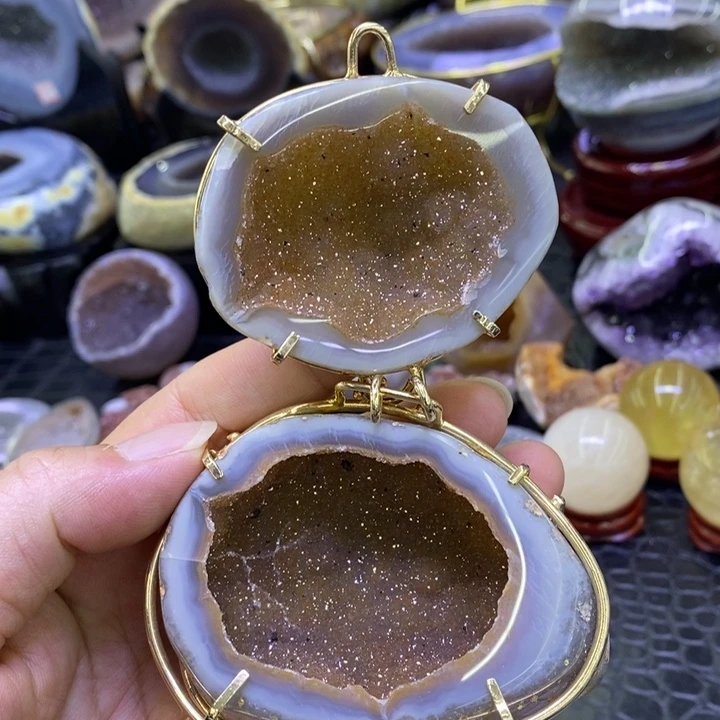 金色软糖聚宝盆未镶嵌水晶