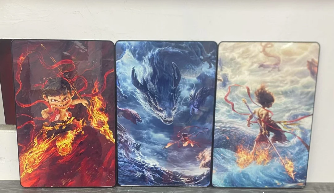 【哪吒】三连哪吒魔童风火轮乾坤圈30*40*3pvc