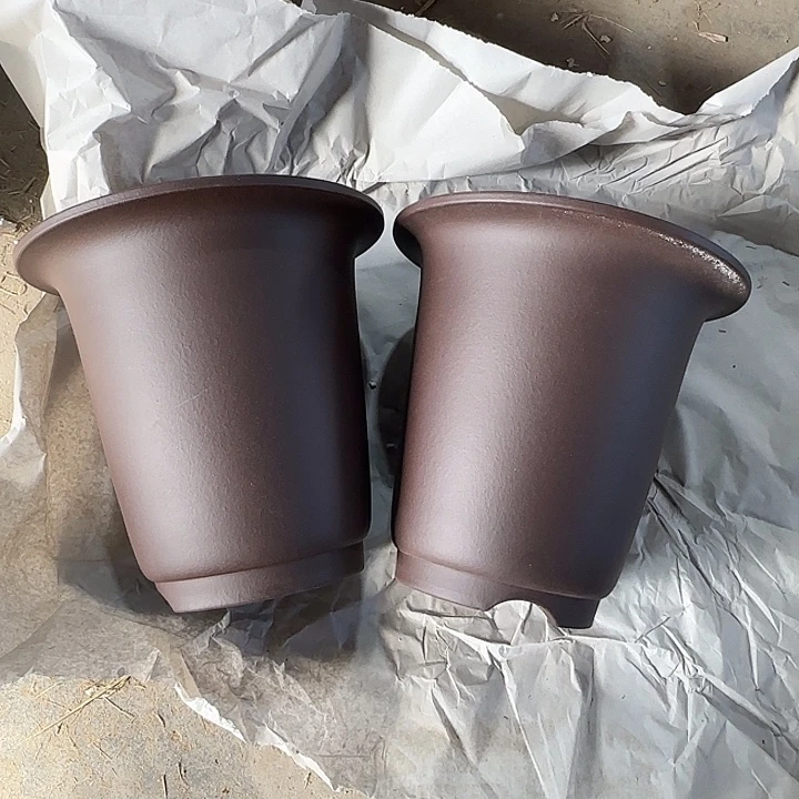 20×20两只手工兰花盆