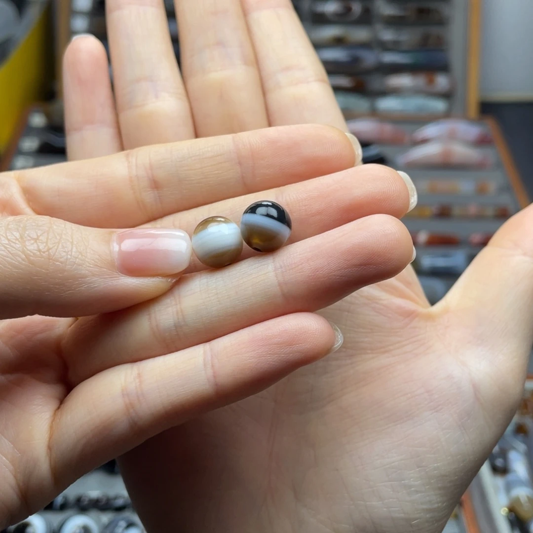 玛瑙/玉髓锁骨未镶嵌嘎**正