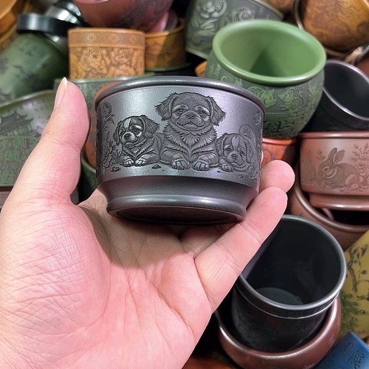 茶杯紫砂全手工紫砂主人杯