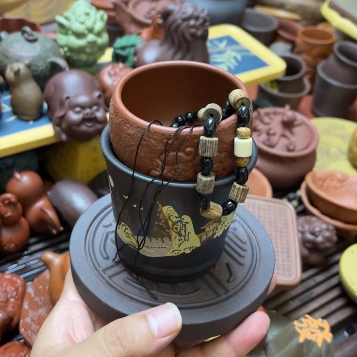 游***鱼紫砂茶宠紫砂瑕疵紫砂工艺