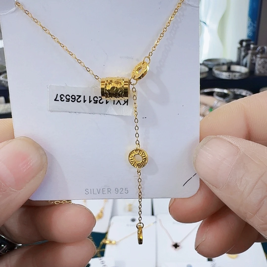 吊坠925银纯银百搭项链