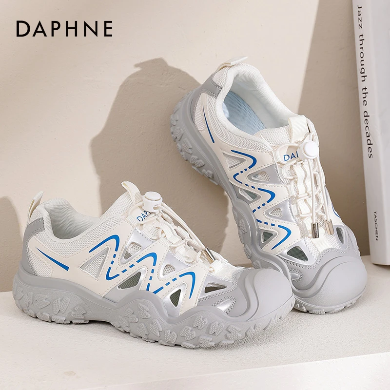 达芙妮运动凉鞋女网面透气休闲鞋女2025新款夏季户外登山鞋TC