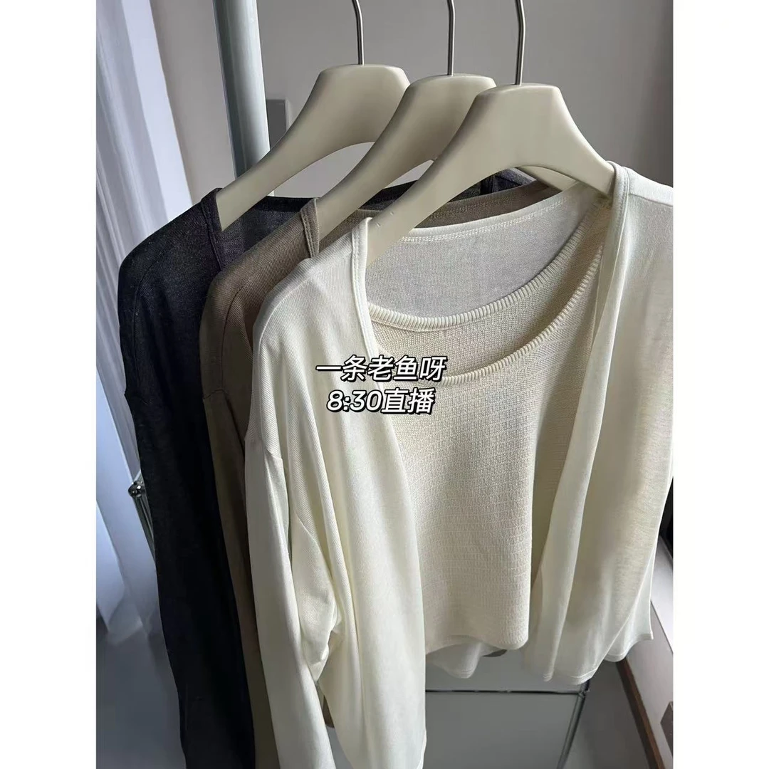 M 天丝亚麻开衫外套女 夏季轻薄防晒衣外套