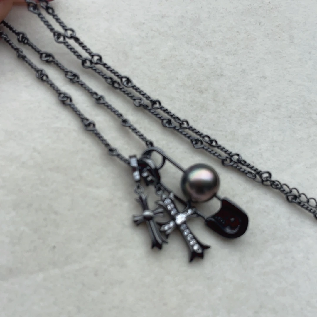 银S925镶嵌颈饰海水珍珠F63