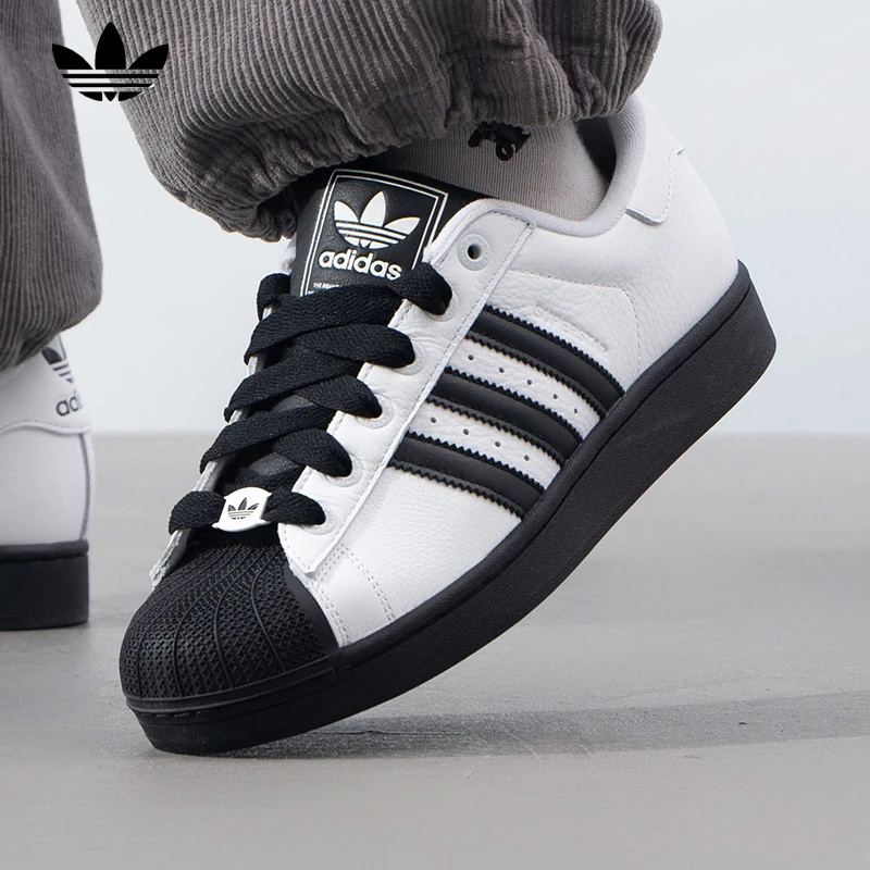 adidas/阿迪达斯官方正品三叶草贝壳头板鞋时尚百搭低帮休闲鞋子