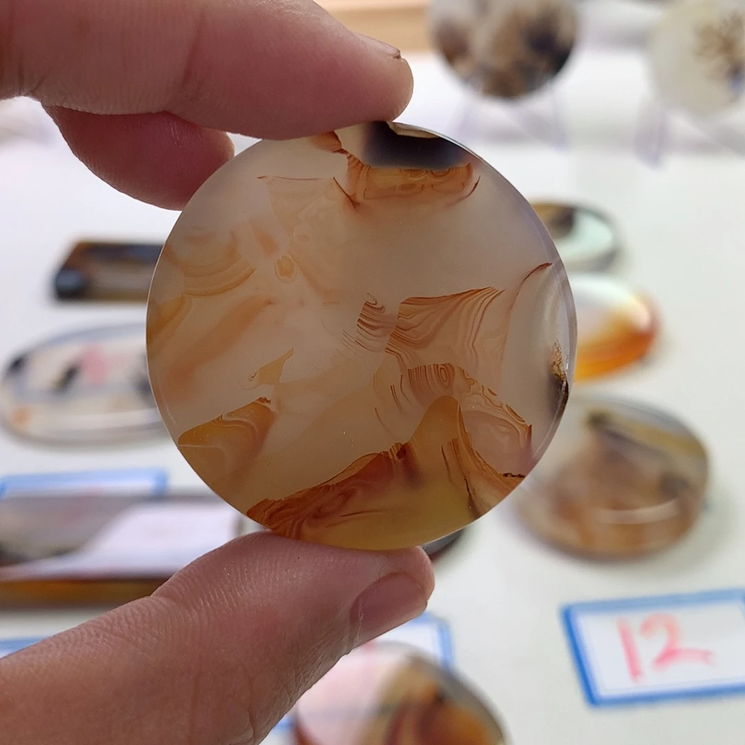 未镶嵌玛瑙/玉髓珠宝半成品