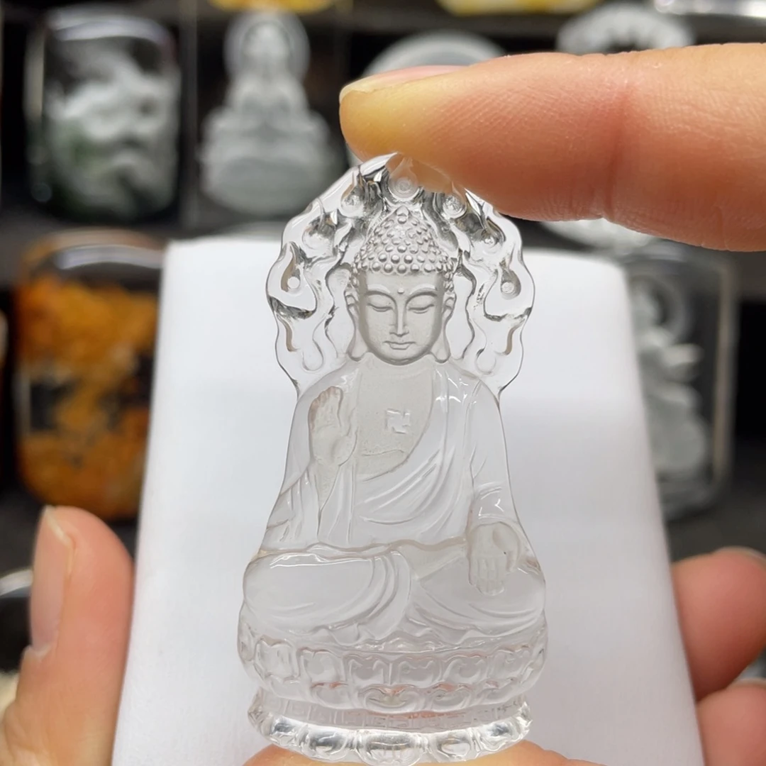 水晶吊坠未镶嵌阿弥陀佛菩萨